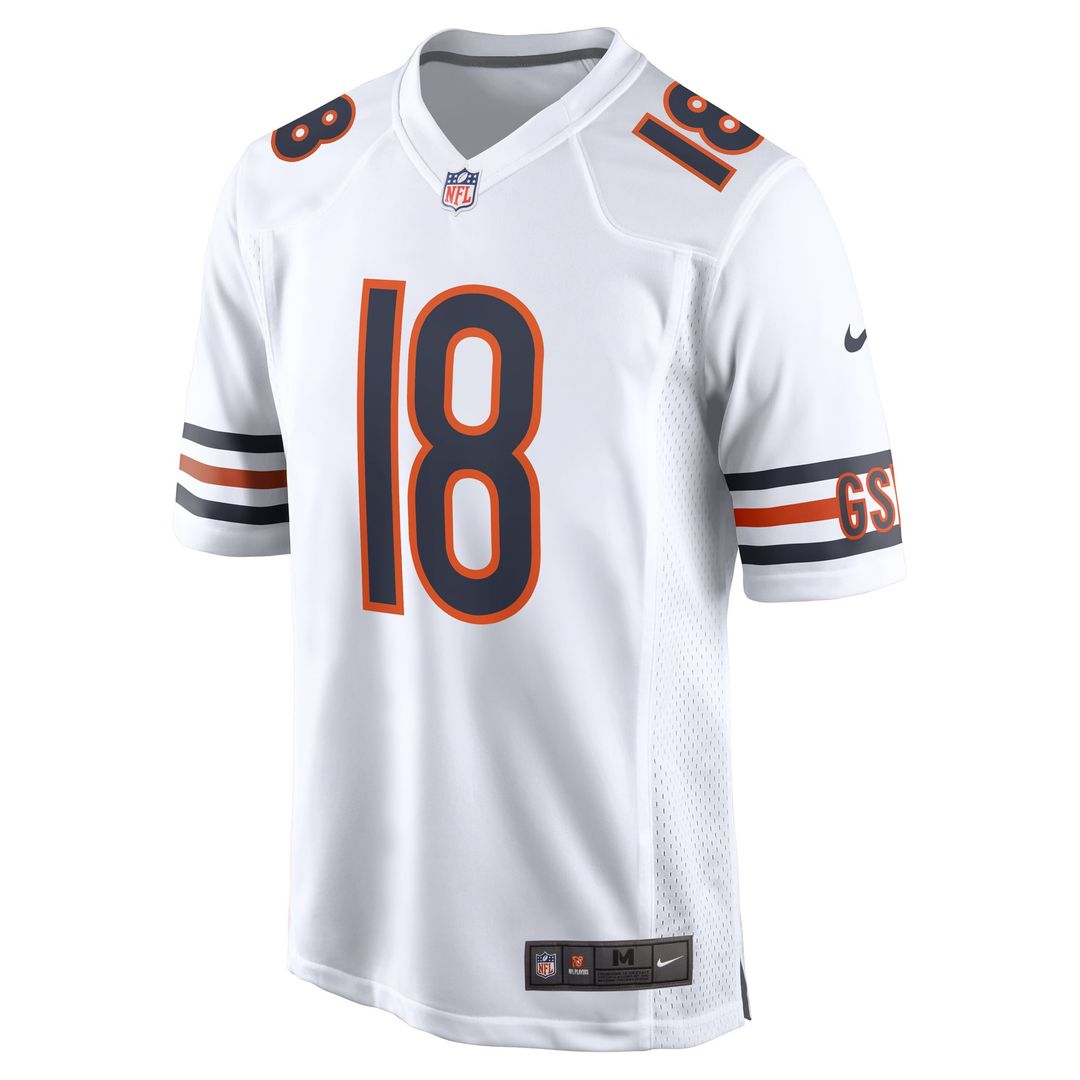 Chicago Bears Caleb Williams White First Round Pick Player Game Jersey | NFL Football Jersey