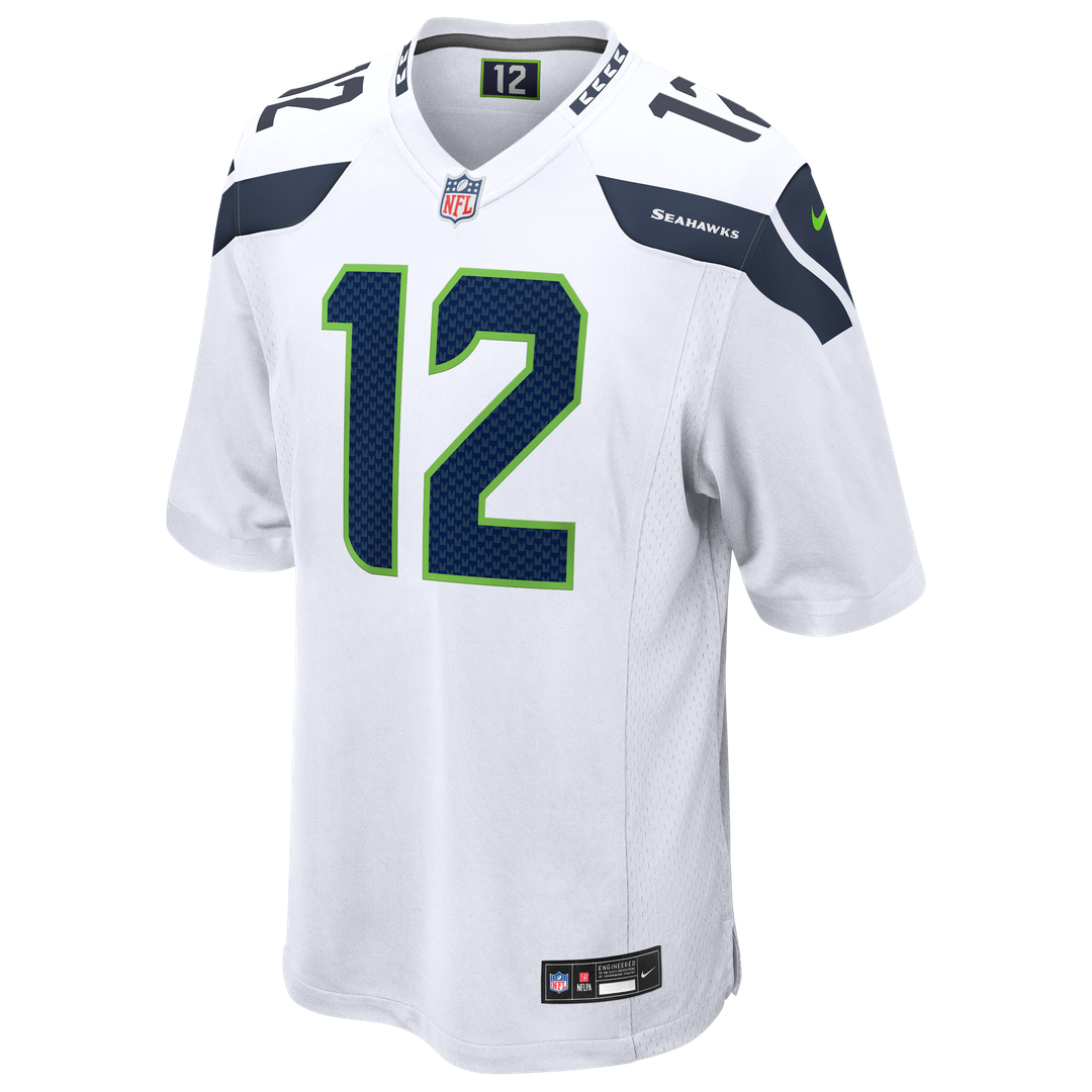Seattle Seahawks 12s White Game Jersey | NFL Football Jersey