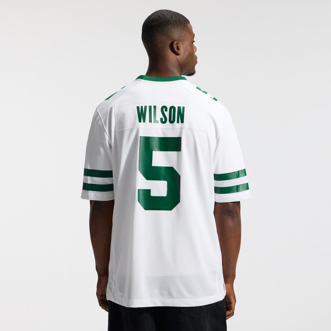 New York Jets Garrett Wilson Legacy White Game Jersey | NFL Football Jersey