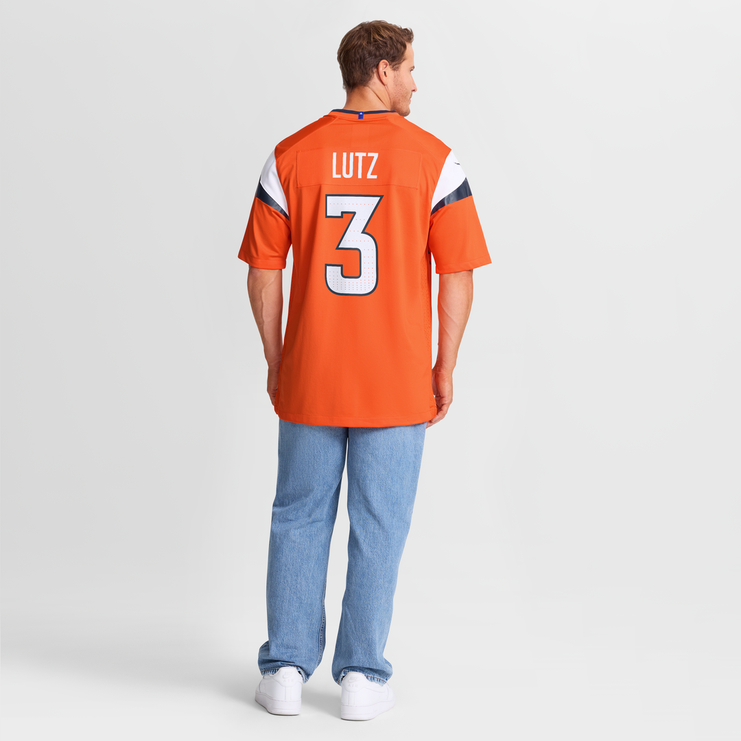 Denver Broncos Wil Lutz Orange Team Game Jersey | NFL Football Jersey