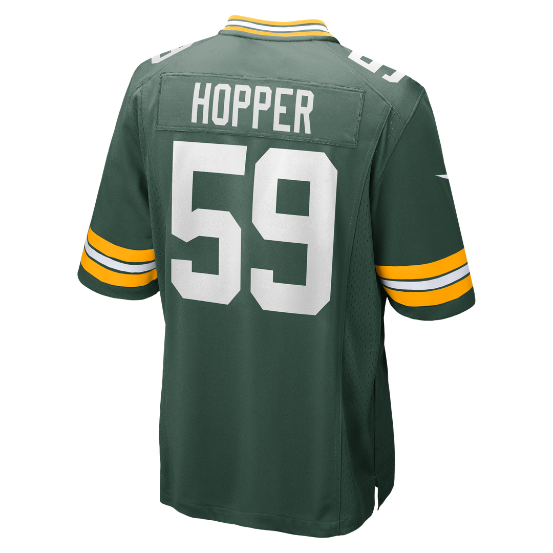 Green Bay Packers Ty'Ron Hopper Green Game Jersey | NFL Football Jersey