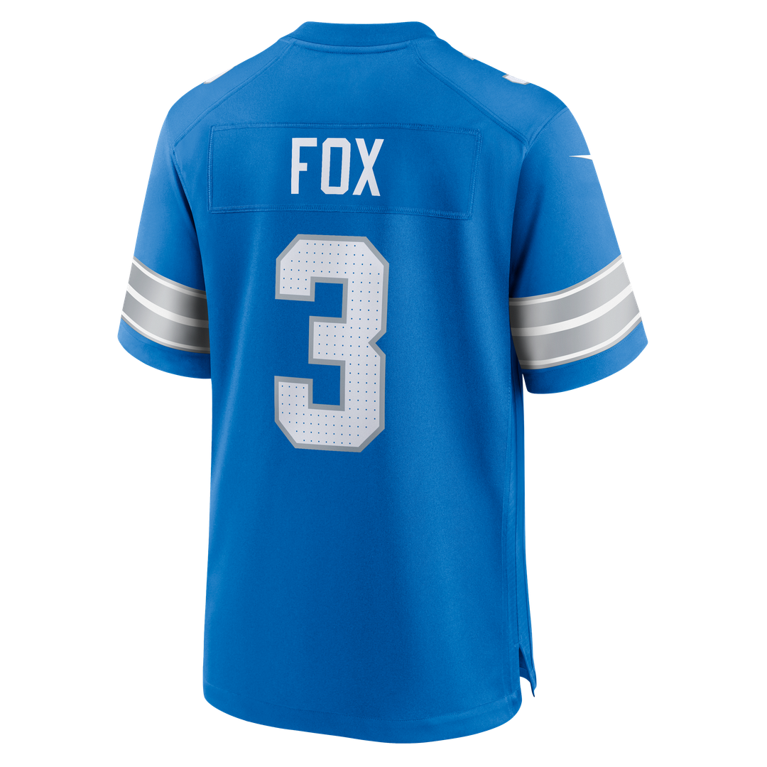 Detroit Lions Jack Fox Blue Team Game Jersey | NFL Football Jersey