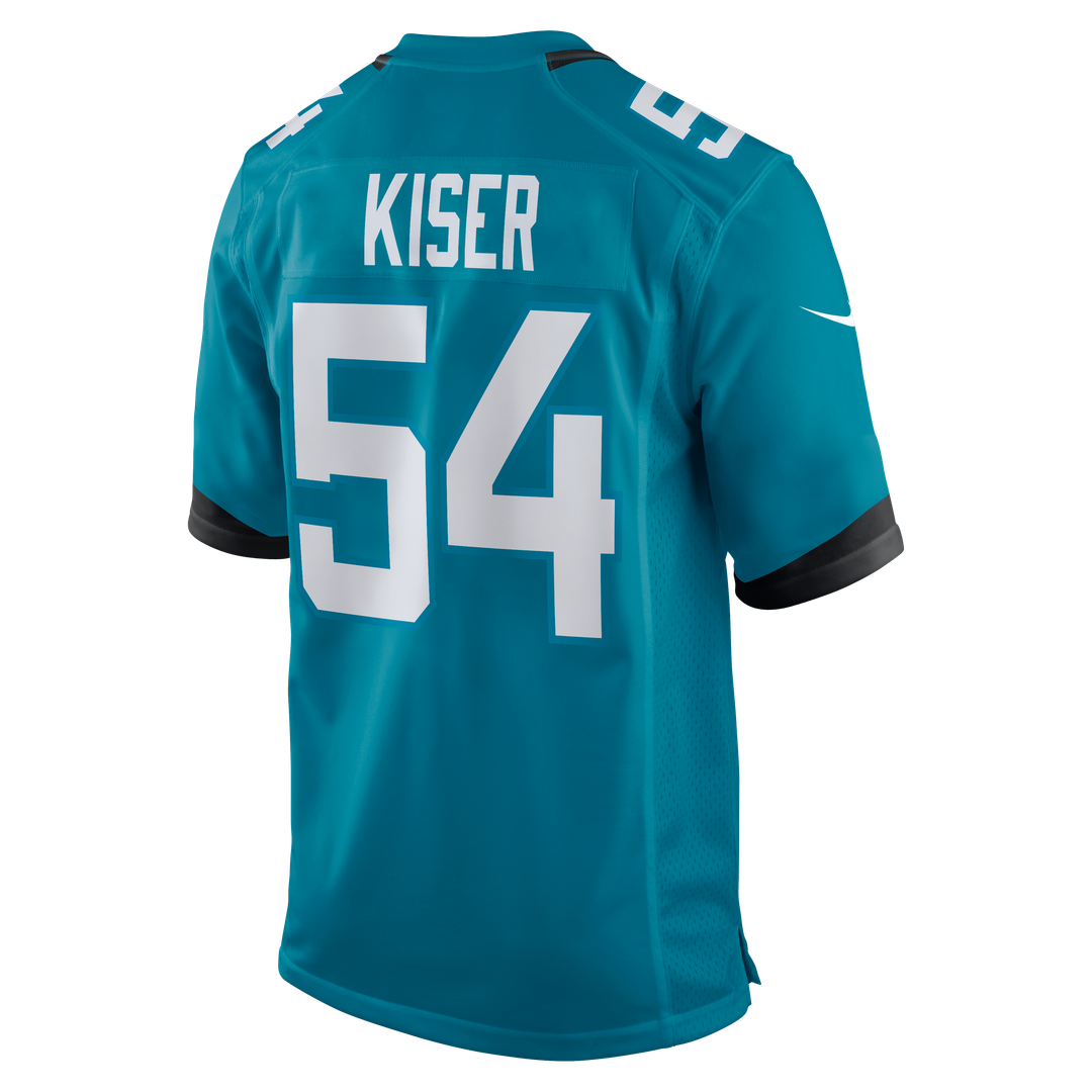 Jacksonville Jaguars Jack Kiser Teal Team Game Jersey | NFL Football Jersey