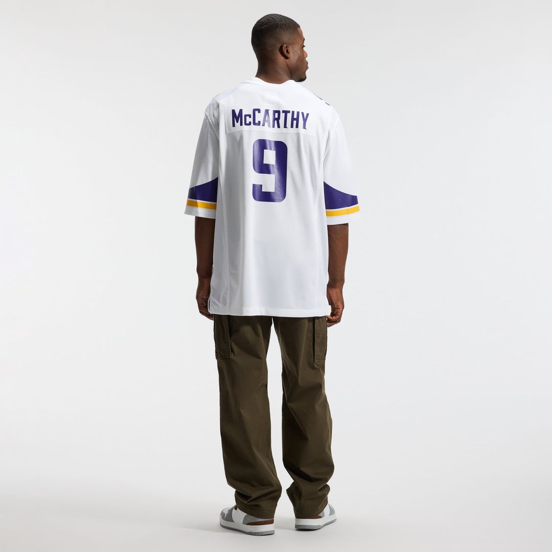 Minnesota Vikings J.J. McCarthy White Game Jersey | NFL Football Jersey
