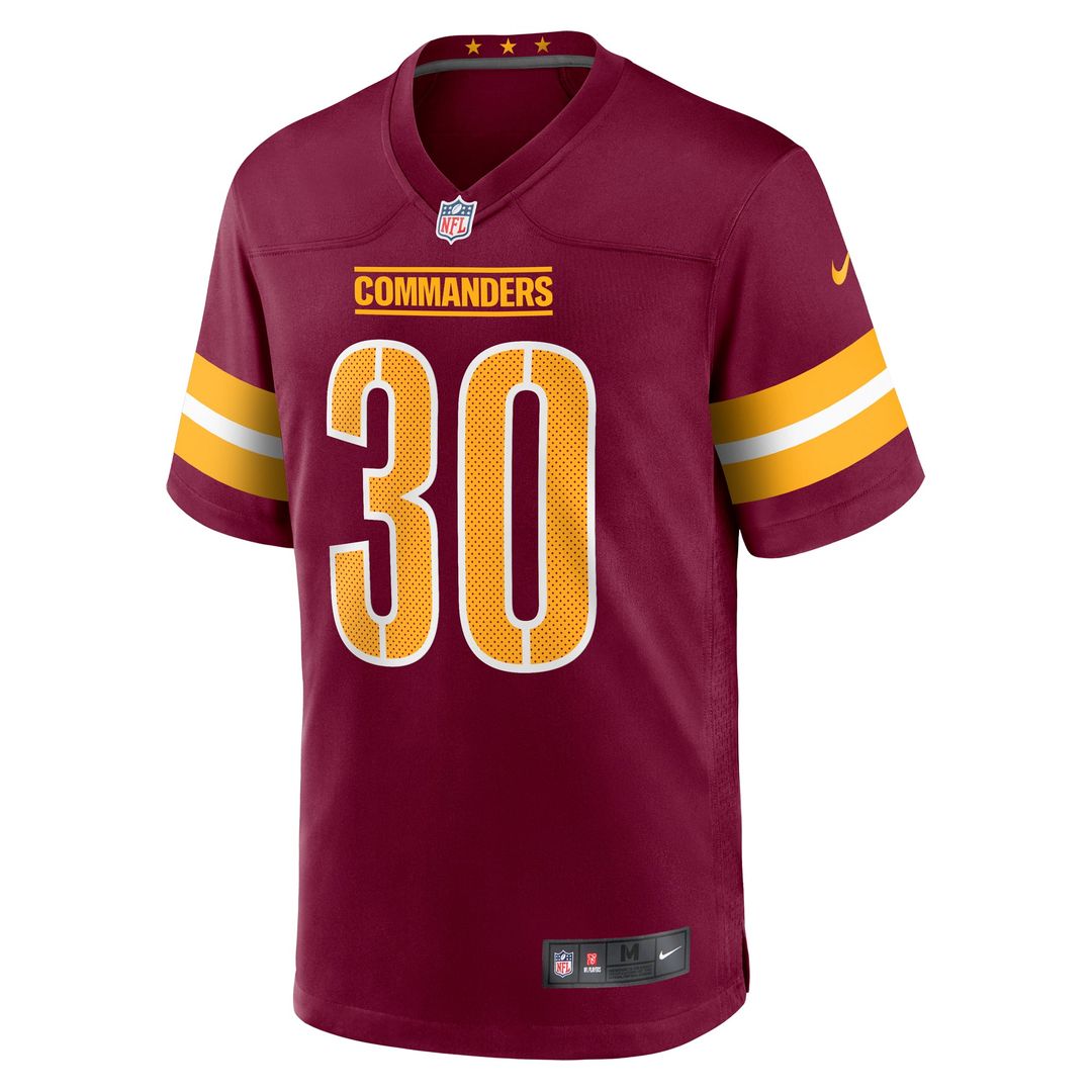 Washington Commanders Austin Ekeler Burgundy Game Player Jersey | NFL Football Jersey