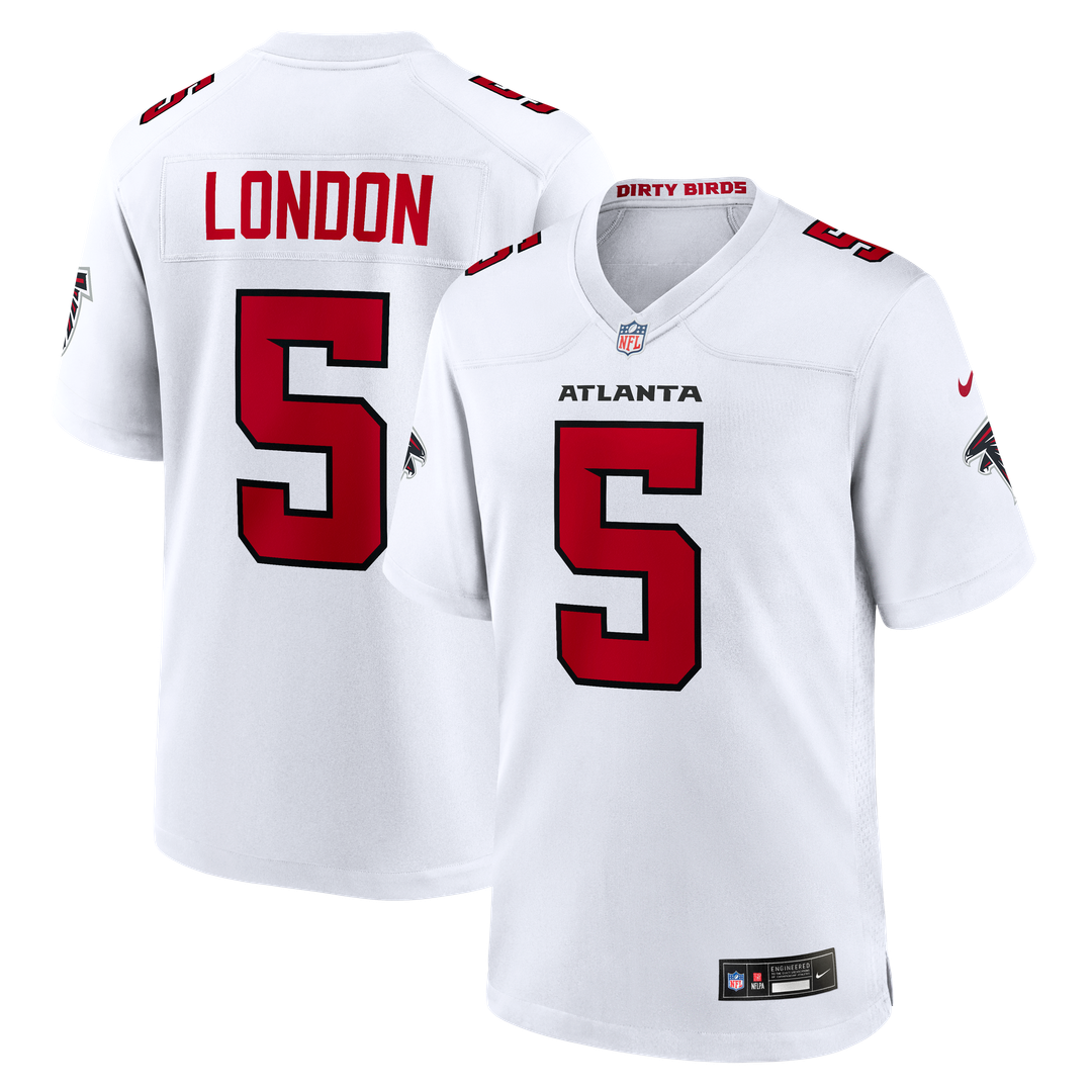 Atlanta Falcons Drake London White Game Jersey | NFL Football Jersey