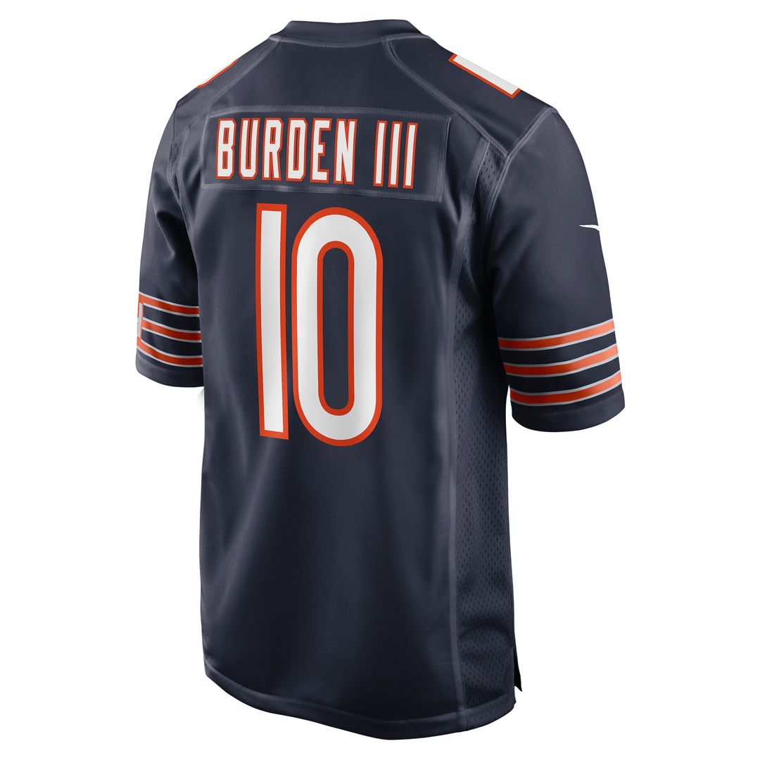 Chicago Bears Luther Burden III Navy Team Game Jersey | NFL Football Jersey