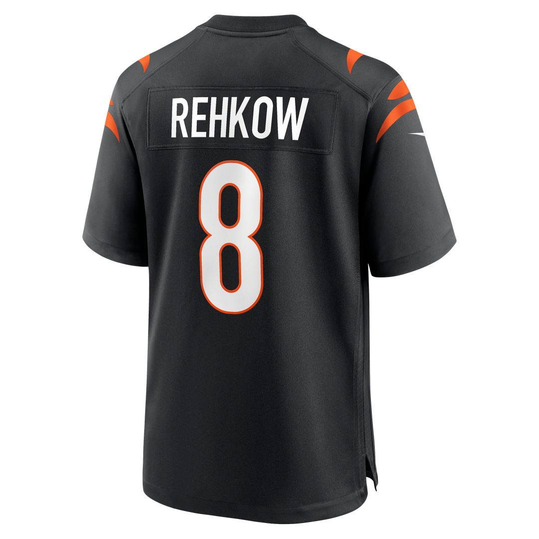Cincinnati Bengals Ryan Rehkow Black Game Jersey | NFL Football Jersey