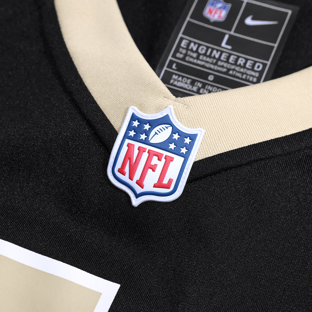 New Orleans Saints Jonas Sanker Black Team Game Jersey | NFL Football Jersey