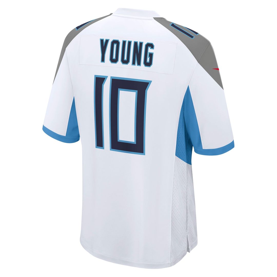 Tennessee Titans Vince Young White Retired Player Game Jersey | NFL Football Jersey