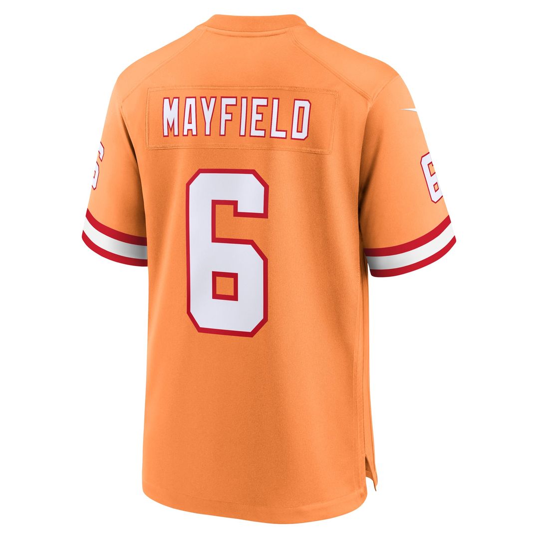 Tampa Bay Buccaneers Baker Mayfield White Away Game Jersey | NFL Football Jersey