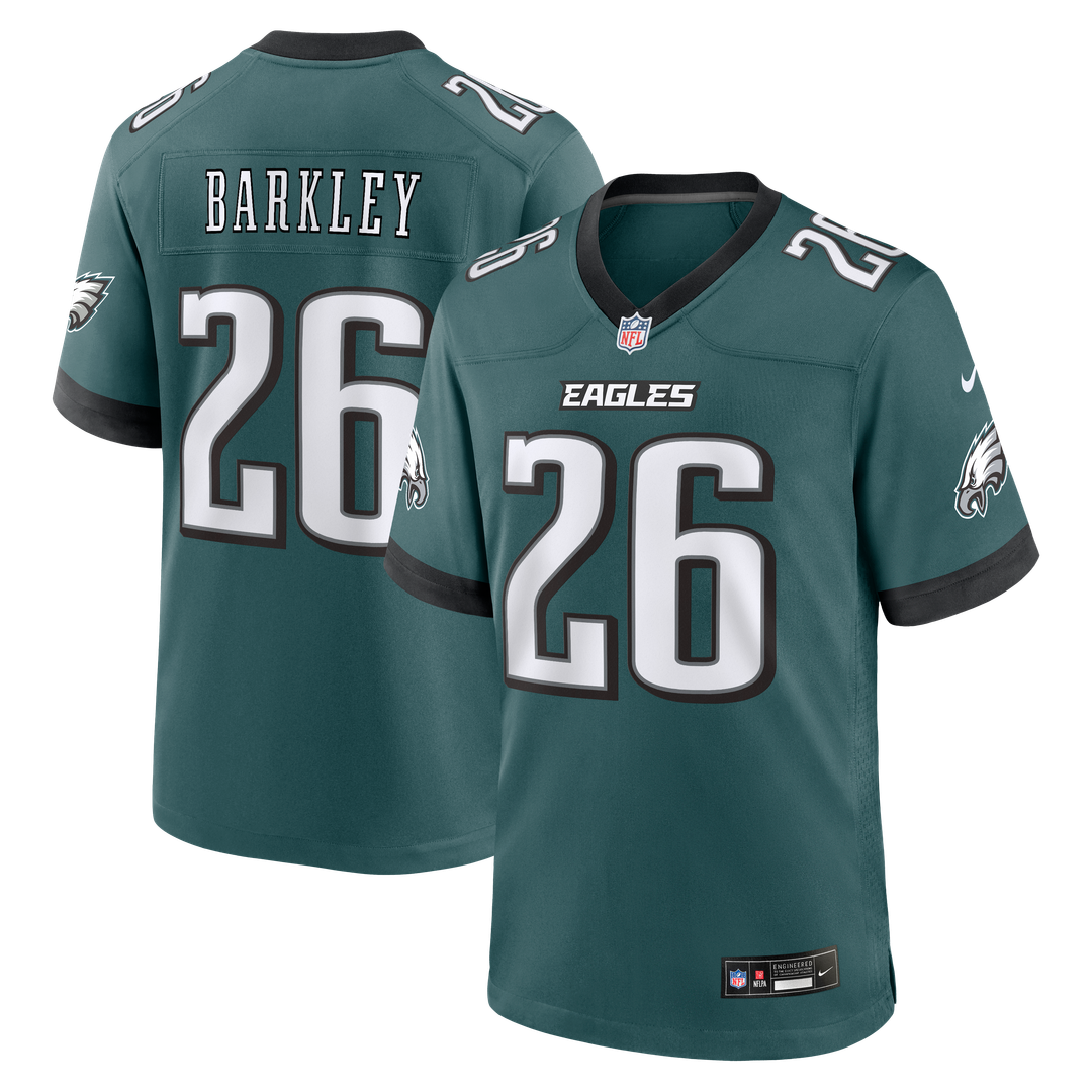 Philadelphia Eagles Saquon Barkley Black Alternate Game Jersey | NFL Football Jersey