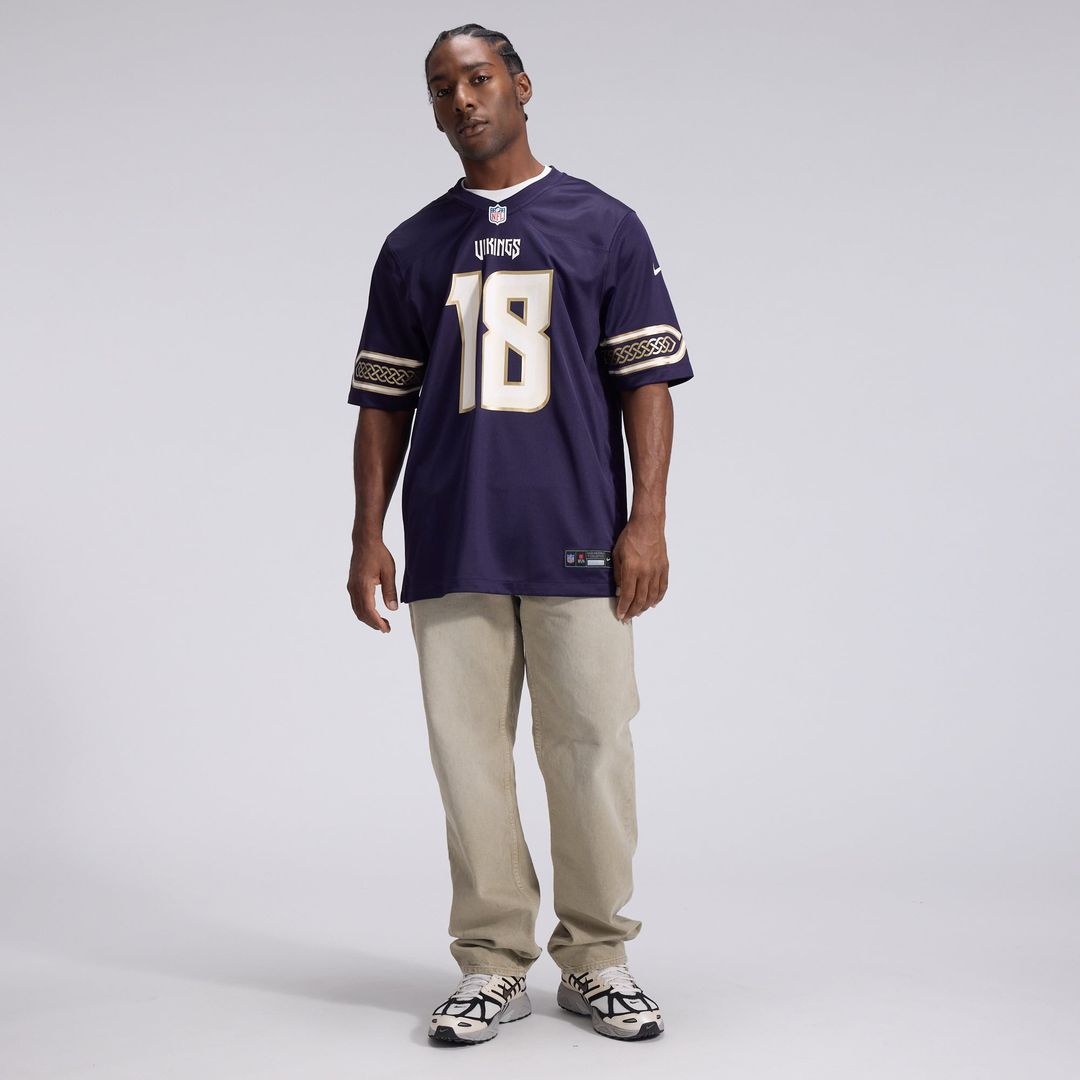 Minnesota Vikings Justin Jefferson Purple 2026 Rivalries Collection Game Jersey | NFL Football Jersey