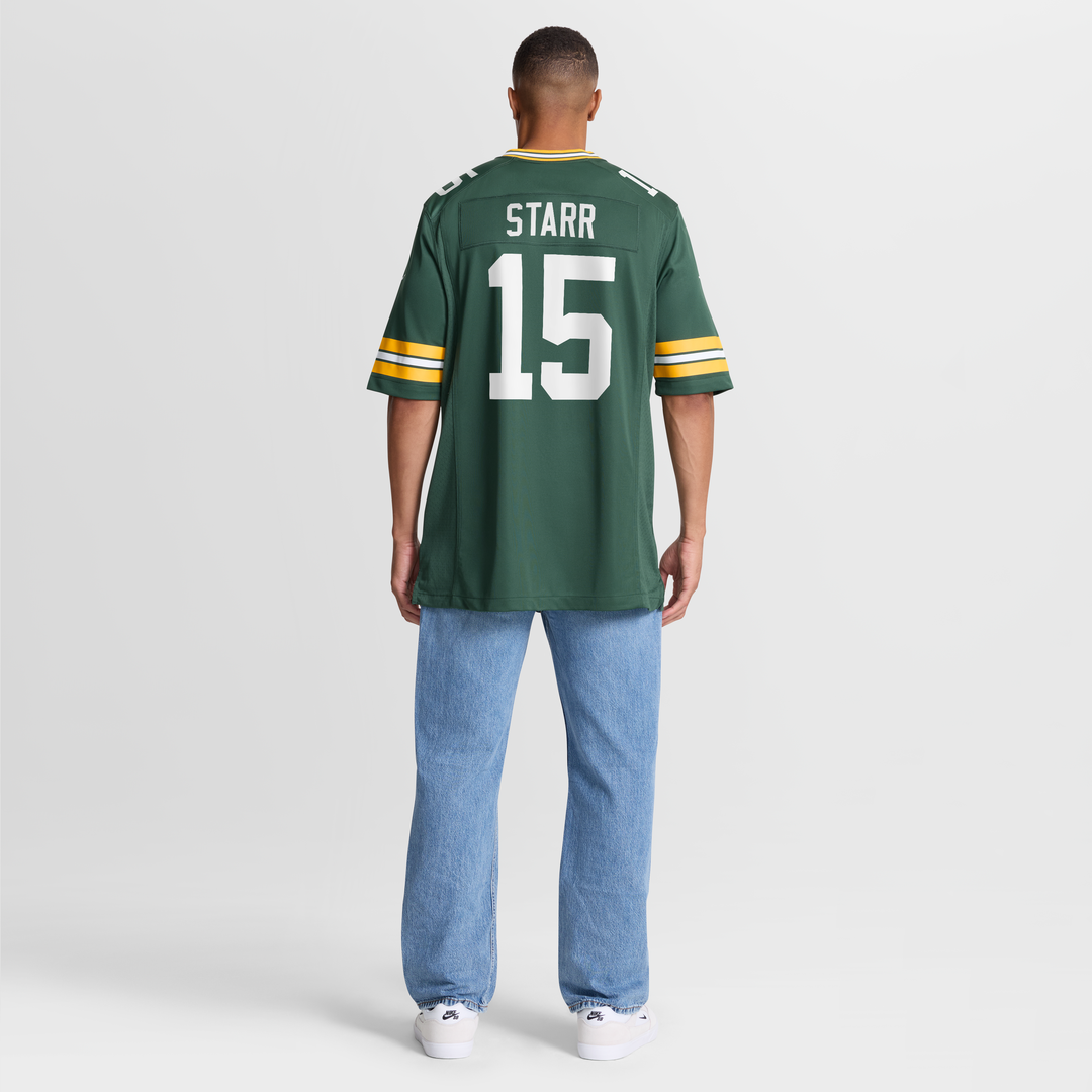 Green Bay Packers Bart Starr Green Game Retired Player Jersey | NFL Football Jersey