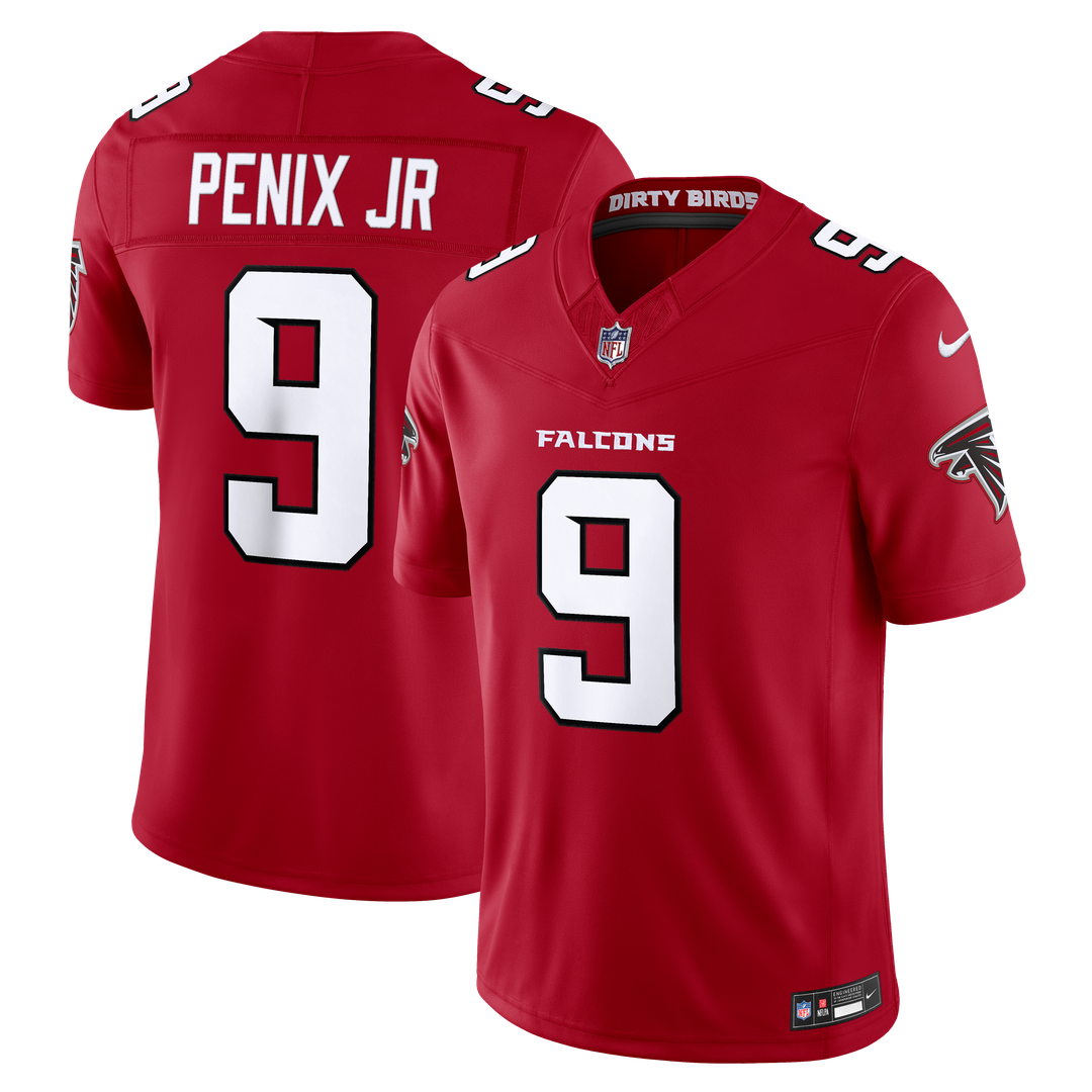 Atlanta Falcons Michael Penix Jr. Black Alternate Throwback Vapor F.U.S.E. Stitched Limited Jersey | NFL Football Jersey