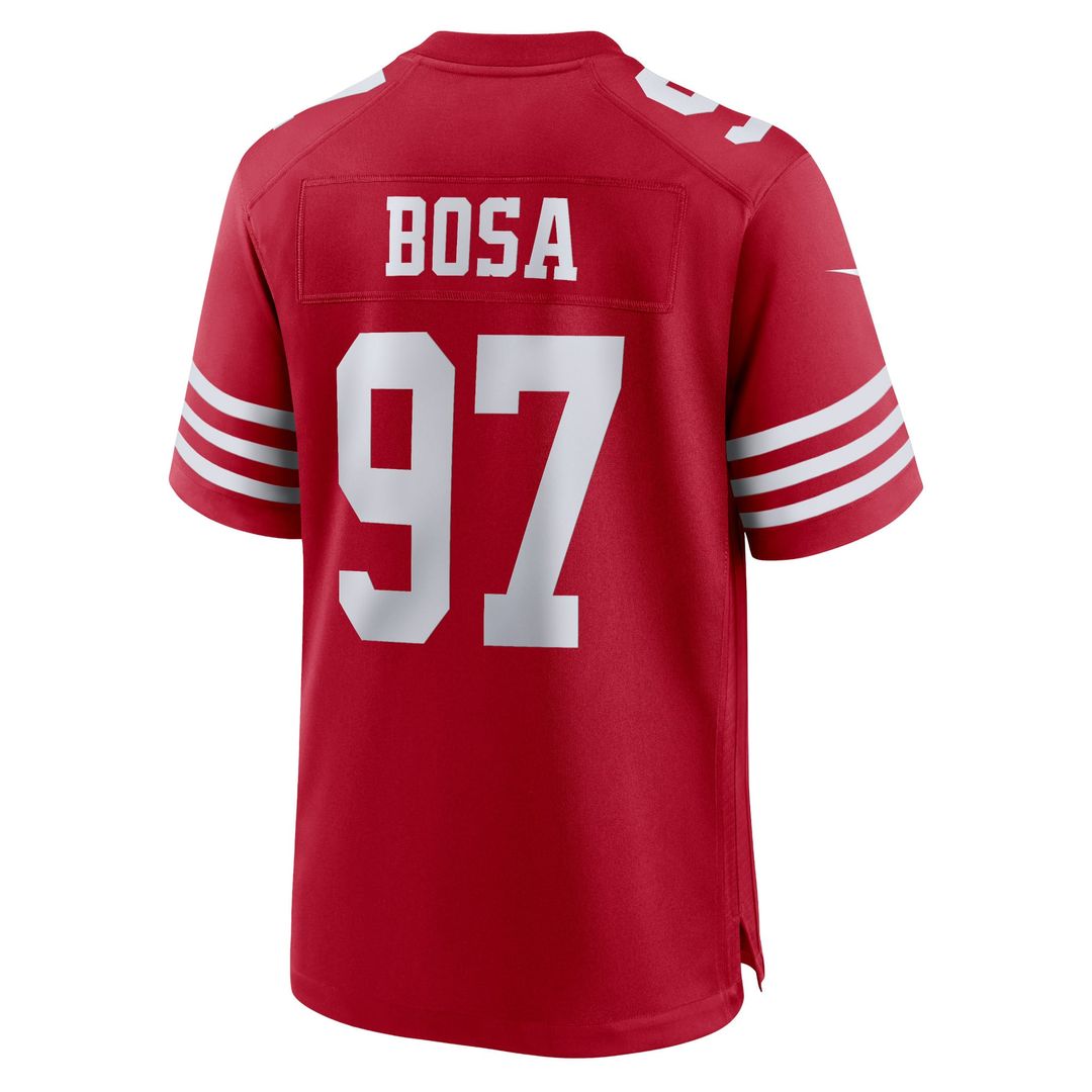 San Francisco 49ers Nick Bosa Scarlet Player Game Jersey | NFL Football Jersey