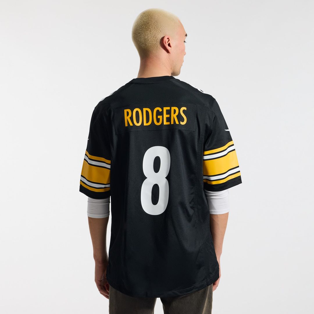 Pittsburgh Steelers Aaron Rodgers White Game Jersey | NFL Football Jersey