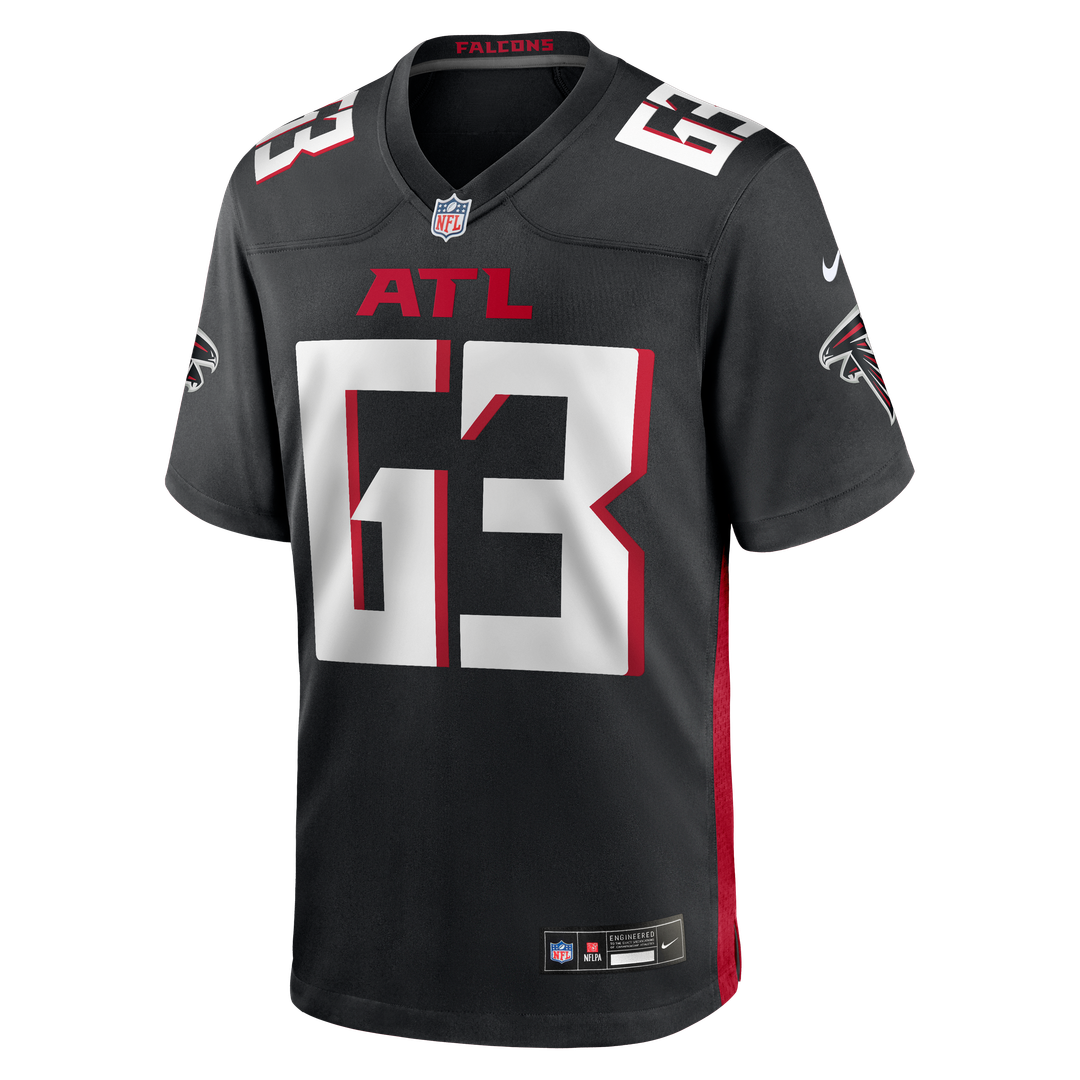 Atlanta Falcons Chris Lindstrom Black Game Jersey | NFL Football Jersey