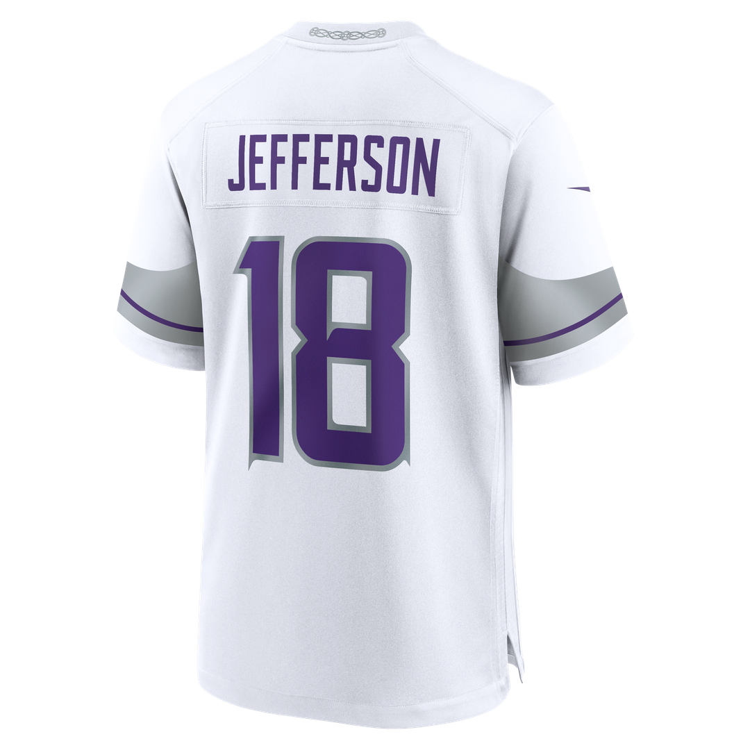Minnesota Vikings Justin Jefferson White Alternate Game Player Jersey | NFL Football Jersey