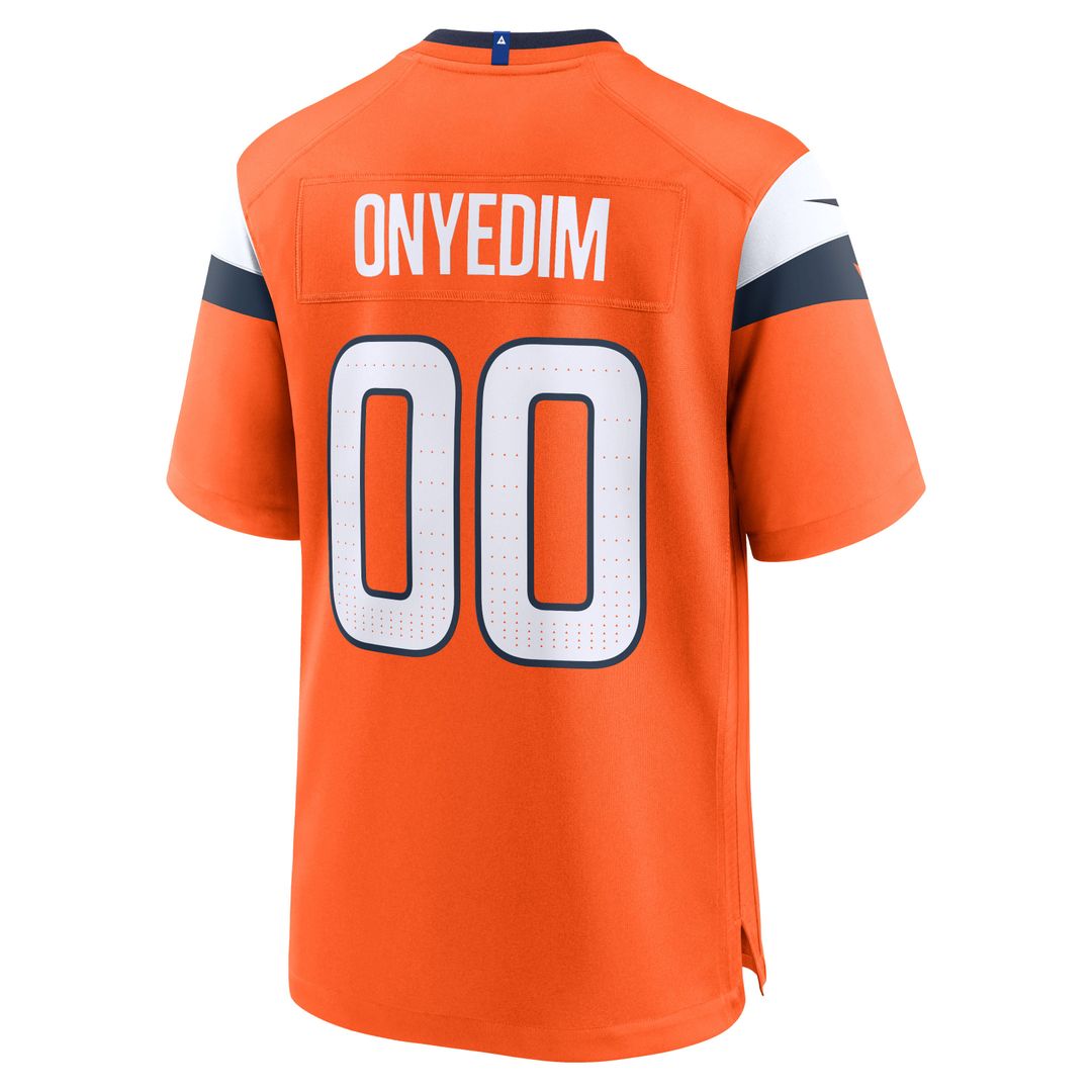 Denver Broncos Tyler Onyedim Orange Game Jersey | NFL Football Jersey