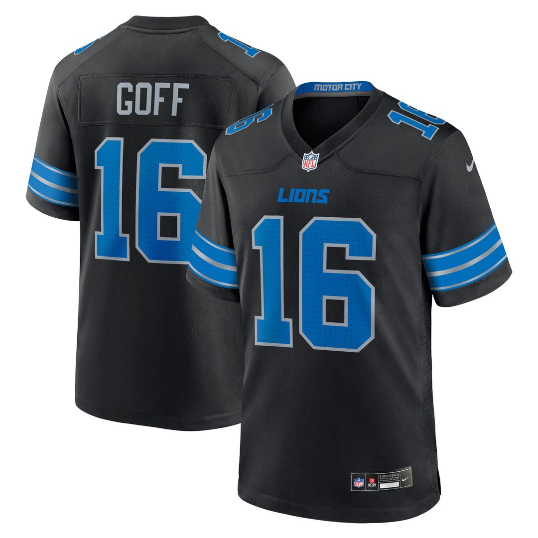 Detroit Lions Jared Goff White Game Jersey | NFL Football Jersey