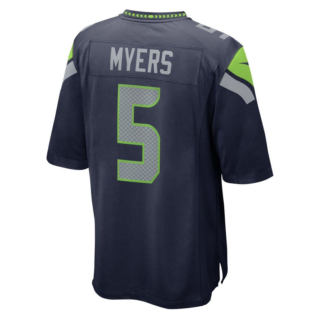 Seattle Seahawks Jason Myers College Navy Game Jersey | NFL Football Jersey