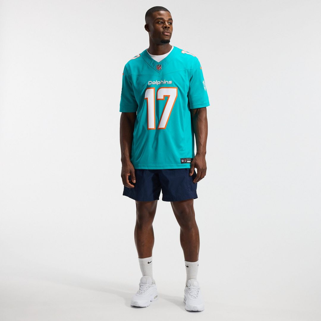 Miami Dolphins Jaylen Waddle Aqua Team Vapor F.U.S.E. Stitched Limited Jersey | NFL Football Jersey