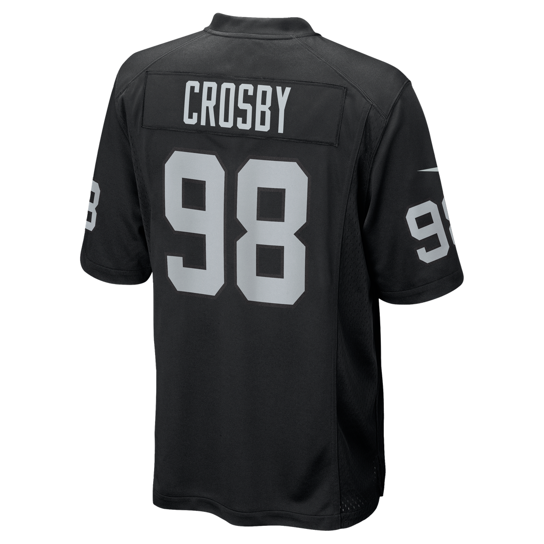 Las Vegas Raiders Maxx Crosby Black Game Jersey | NFL Football Jersey