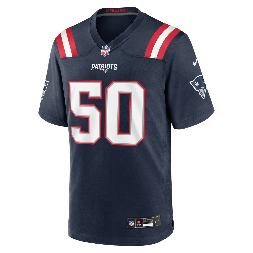 New England Patriots Mike Vrabel White Retired Player Game Jersey | NFL Football Jersey