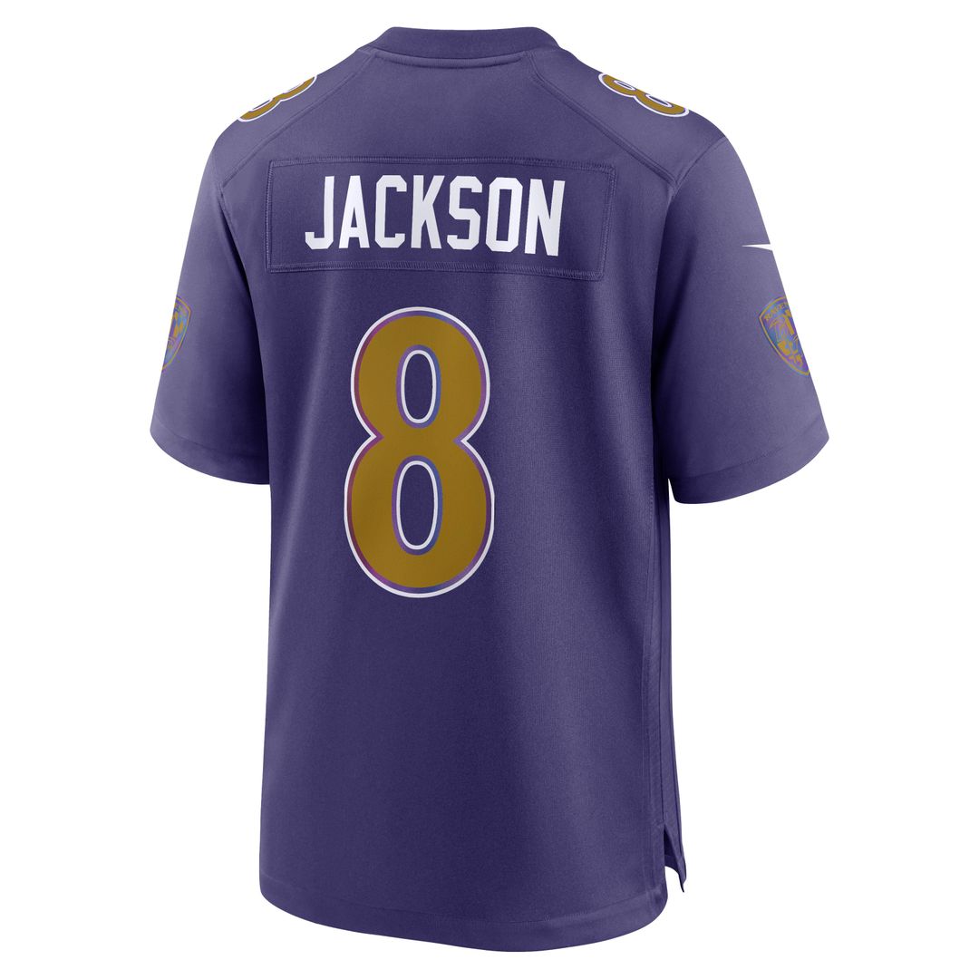 Baltimore Ravens Lamar Jackson Black Alternate Game Jersey | NFL Football Jersey