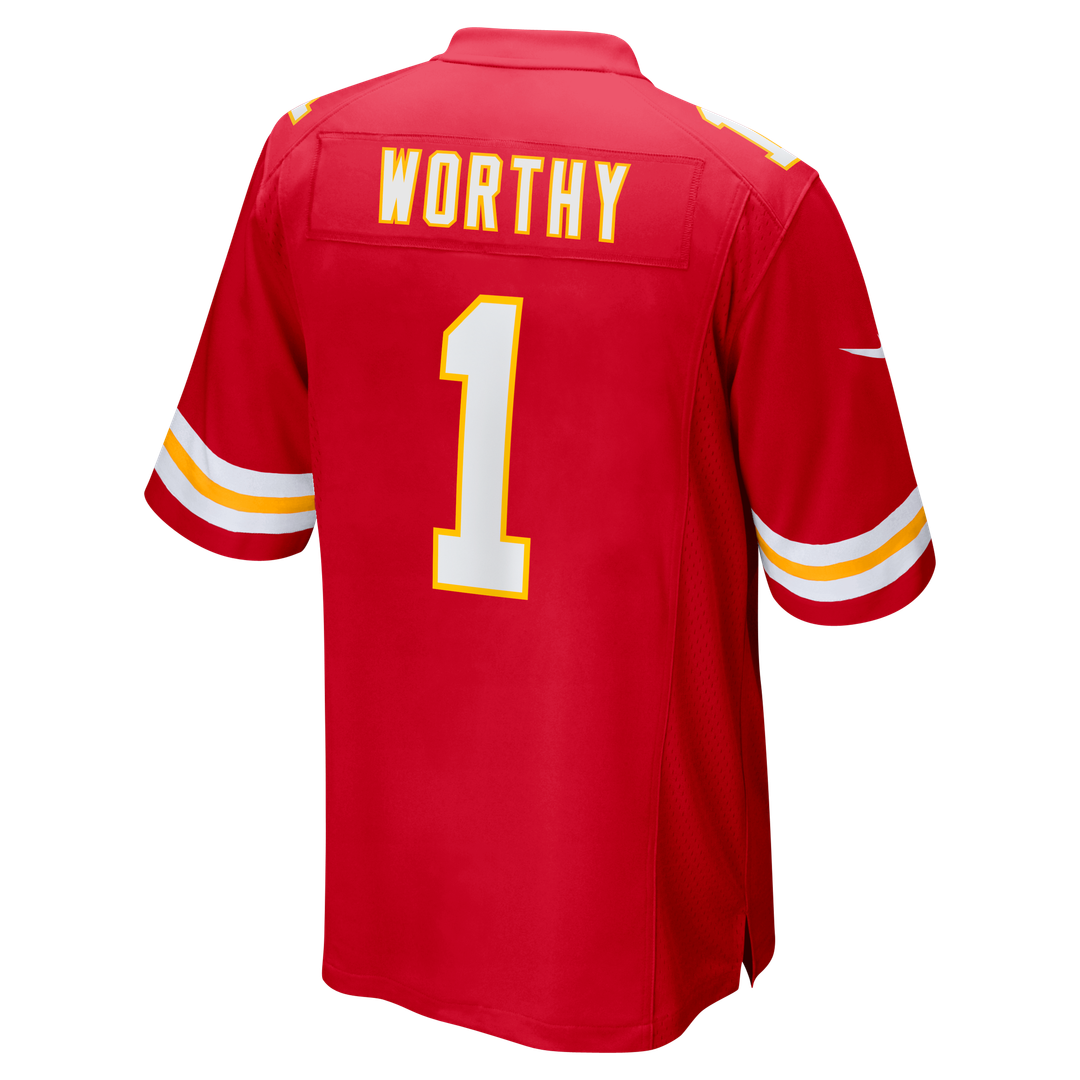 Kansas City Chiefs Xavier Worthy Red Player Game Jersey | NFL Football Jersey