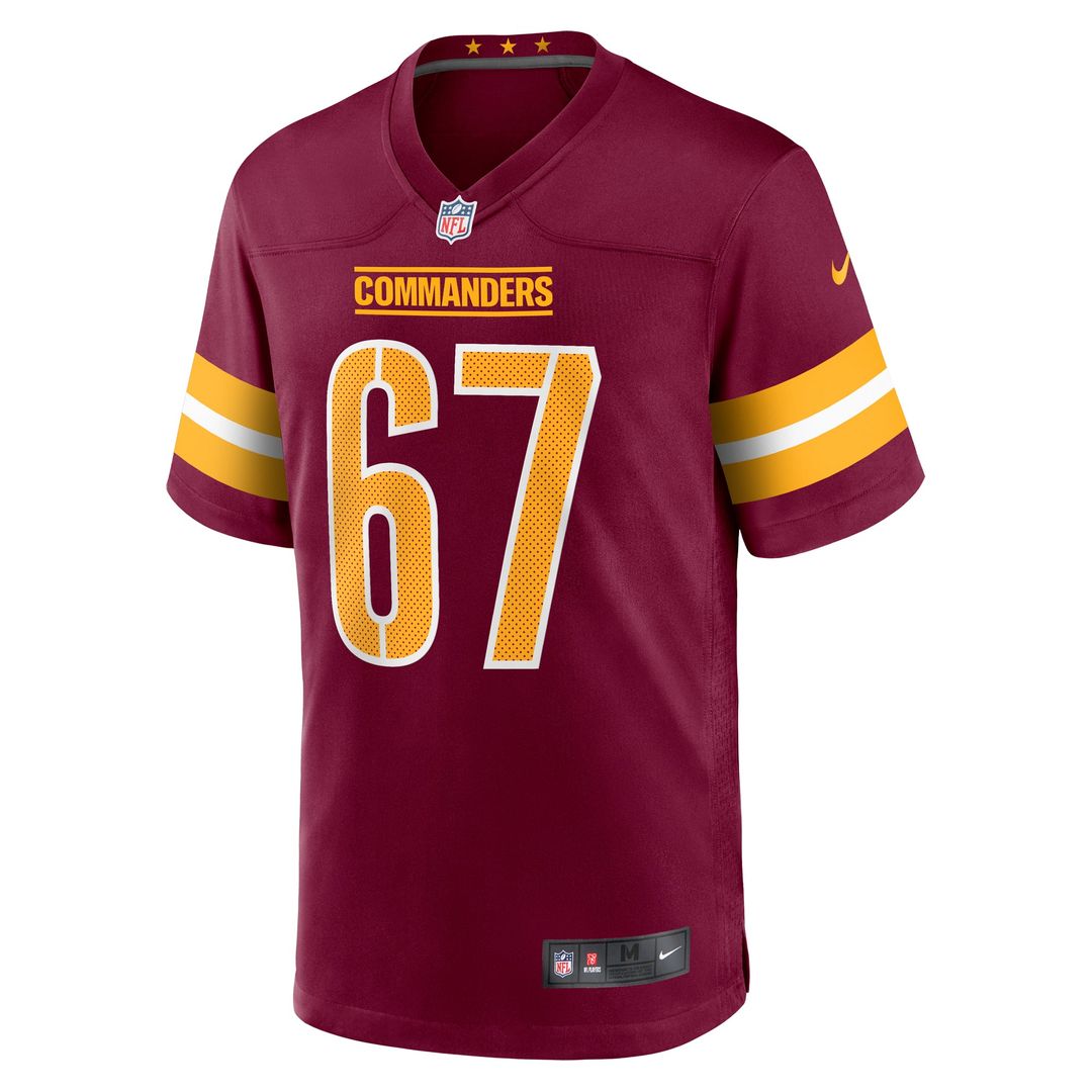 Washington Commanders Nick Allegretti Burgundy Game Jersey | NFL Football Jersey
