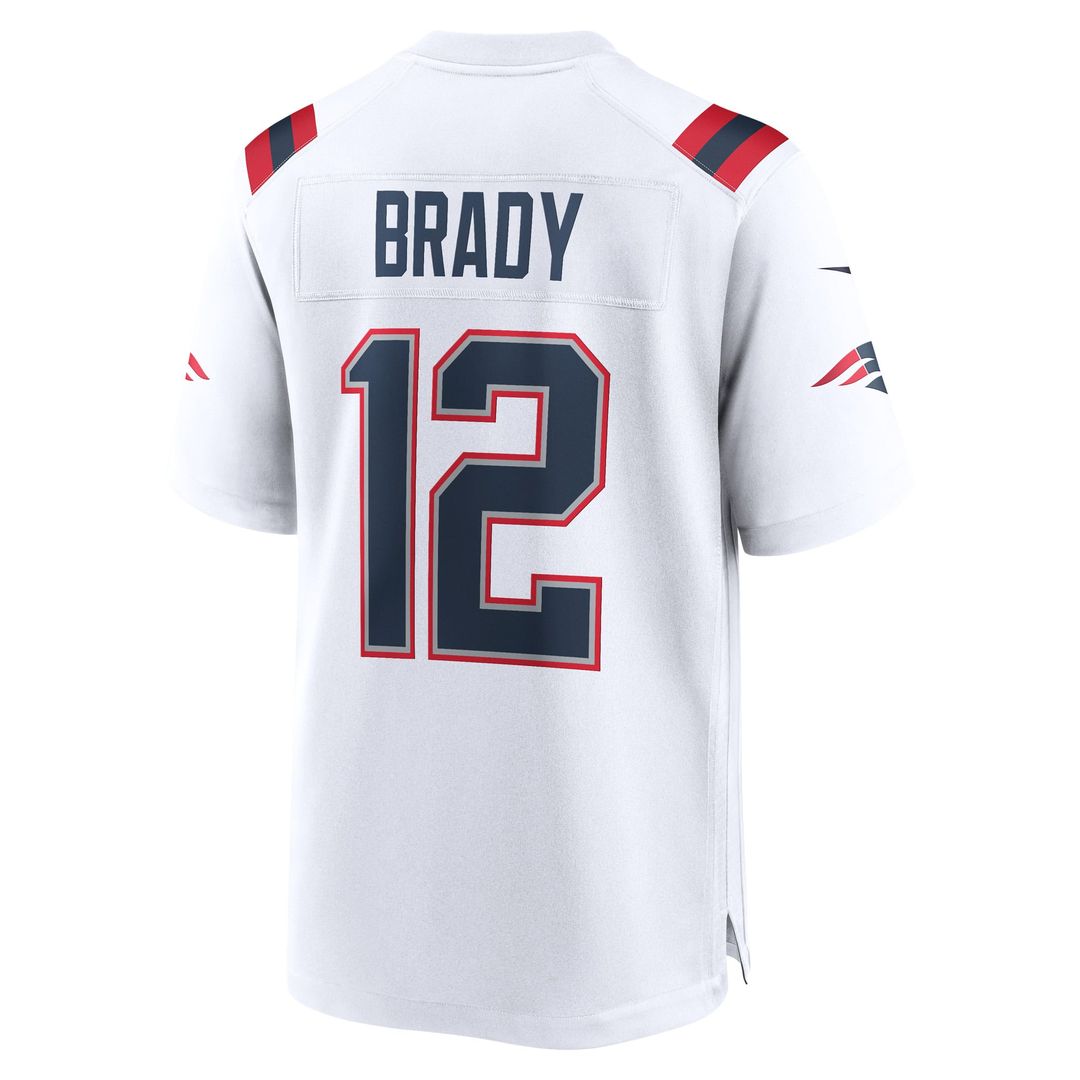 New England Patriots Tom Brady White Retired Game Jersey | NFL Football Jersey