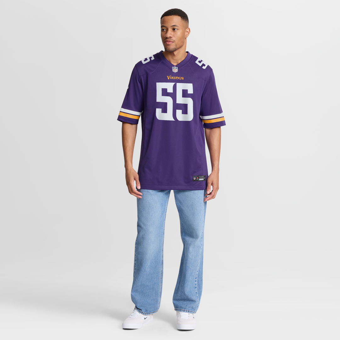 Minnesota Vikings Eric Wilson Purple Team Game Jersey | NFL Football Jersey