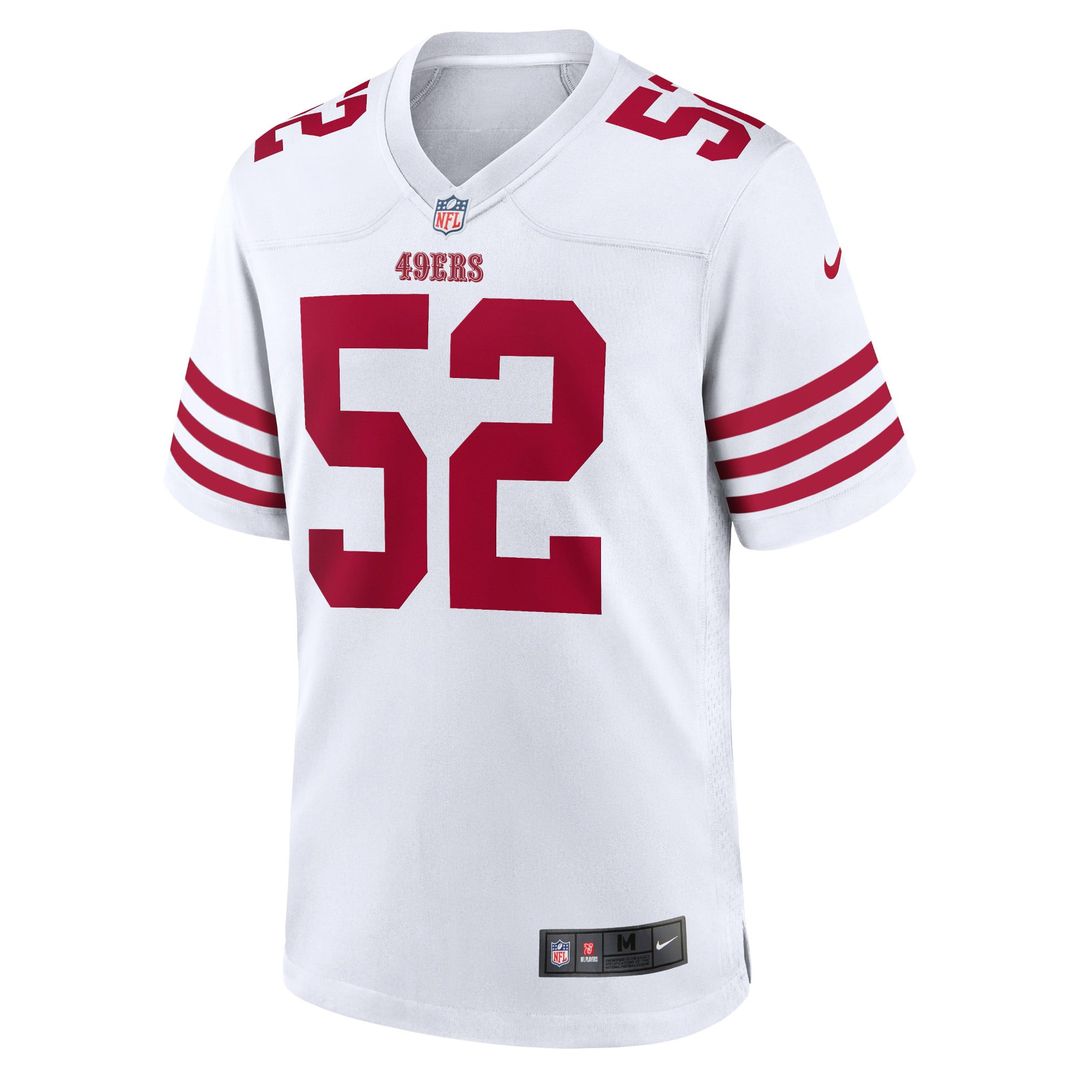 San Francisco 49ers Patrick Willis White Retired Player Game Jersey | NFL Football Jersey