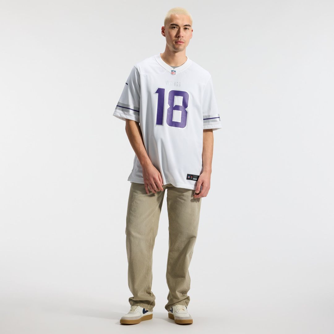 Minnesota Vikings Justin Jefferson White Alternate Game Player Jersey | NFL Football Jersey
