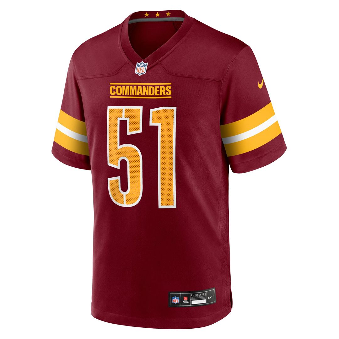 Washington Commanders Ale Kaho Burgundy Team Game Jersey | NFL Football Jersey