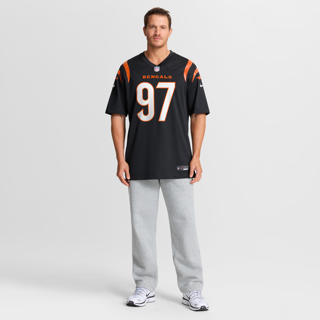 Cincinnati Bengals Dexter Lawrence II Black Game Jersey | NFL Football Jersey