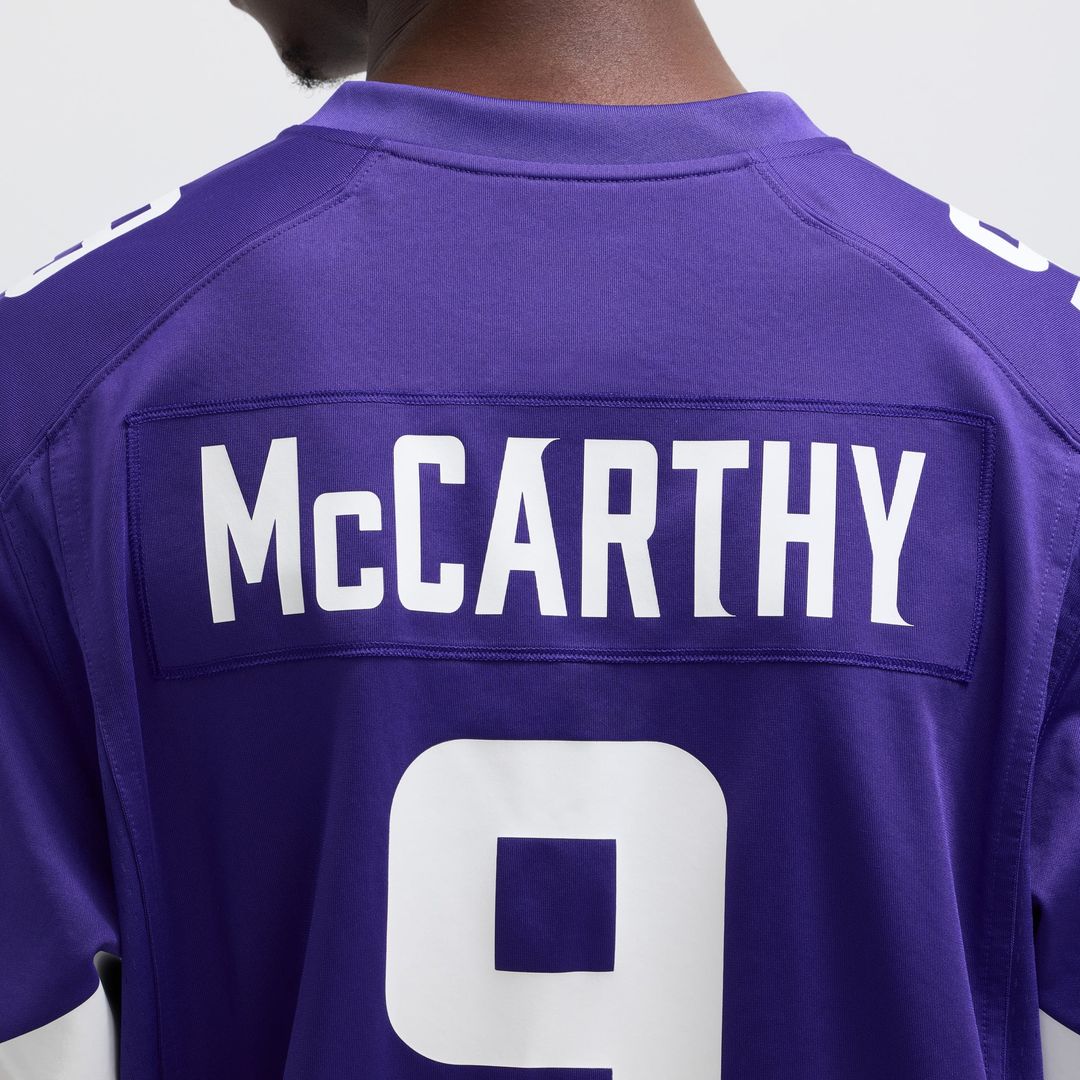 Minnesota Vikings J.J. McCarthy White Alternate Game Player Jersey | NFL Football Jersey