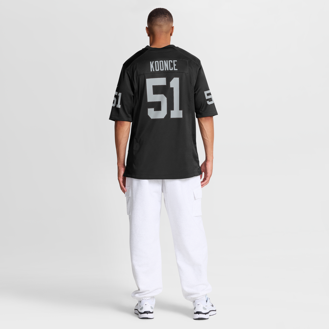 Las Vegas Raiders Malcolm Koonce Black Game Jersey | NFL Football Jersey