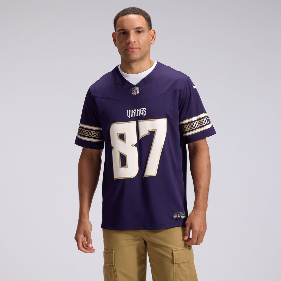 Minnesota Vikings T.J. Hockenson Purple 2026 Rivalries Collection Stitched Limited Jersey | NFL Football Jersey