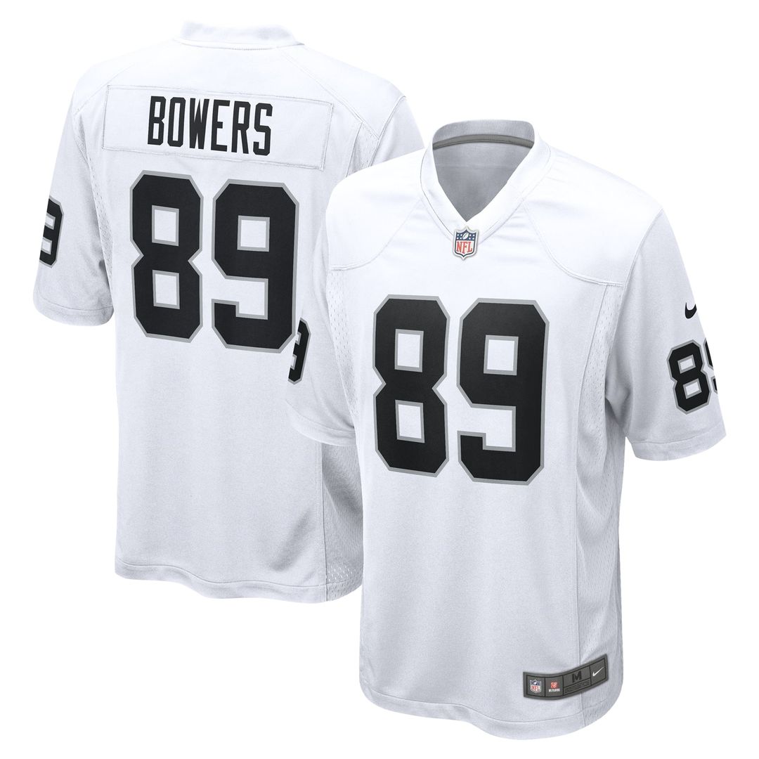 Las Vegas Raiders Brock Bowers White Game Jersey | NFL Football Jersey