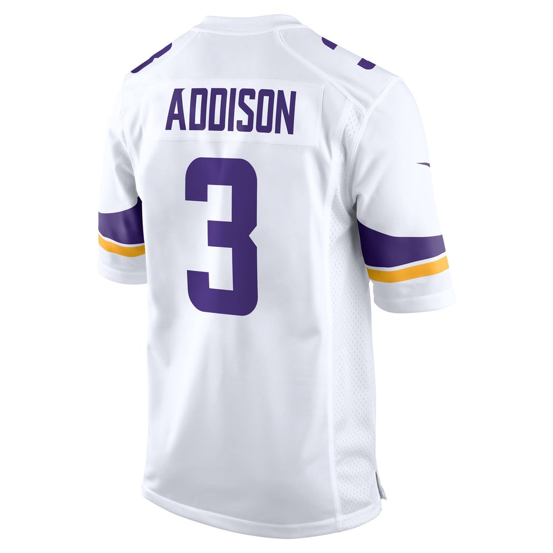 Minnesota Vikings Addison White Away Game Jersey | NFL Football Jersey