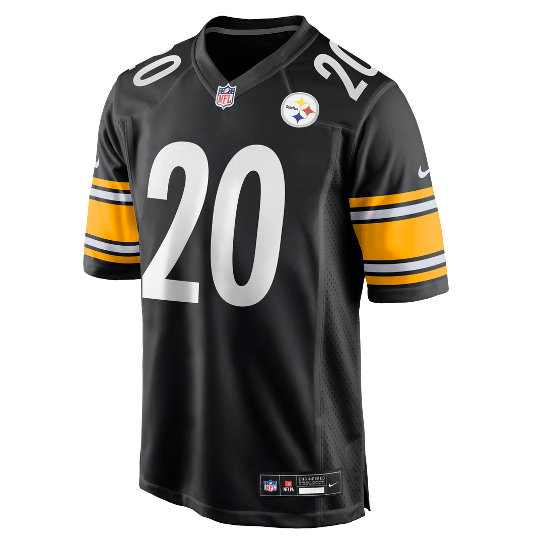 Pittsburgh Steelers Kaleb Johnson Black Team Game Jersey | NFL Football Jersey