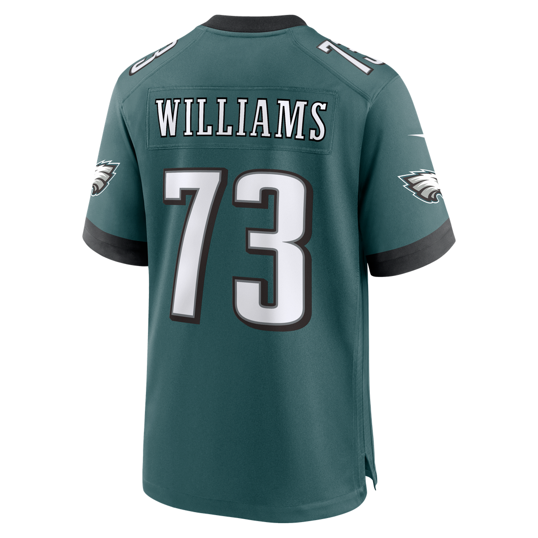 Philadelphia Eagles Cameron Williams Midnight Green Team Game Jersey | NFL Football Jersey