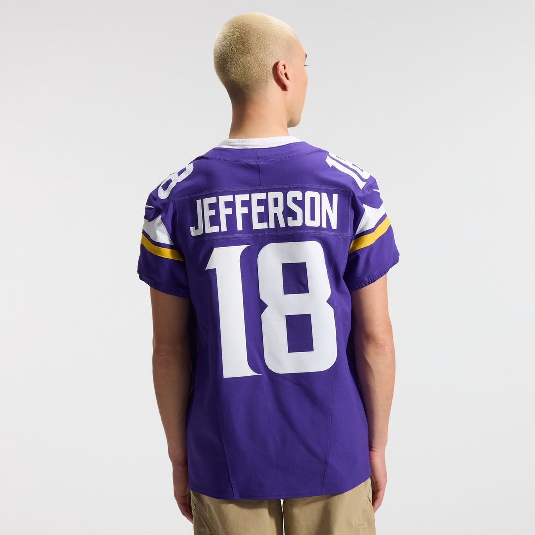 Minnesota Vikings Justin Jefferson Purple Team Vapor F.U.S.E. Elite Jersey | NFL Football Jersey