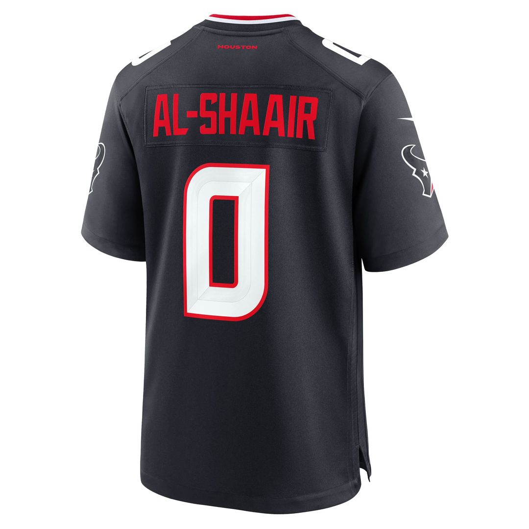 Houston Texans Azeez Al-Shaair Navy Team Game Jersey | NFL Football Jersey