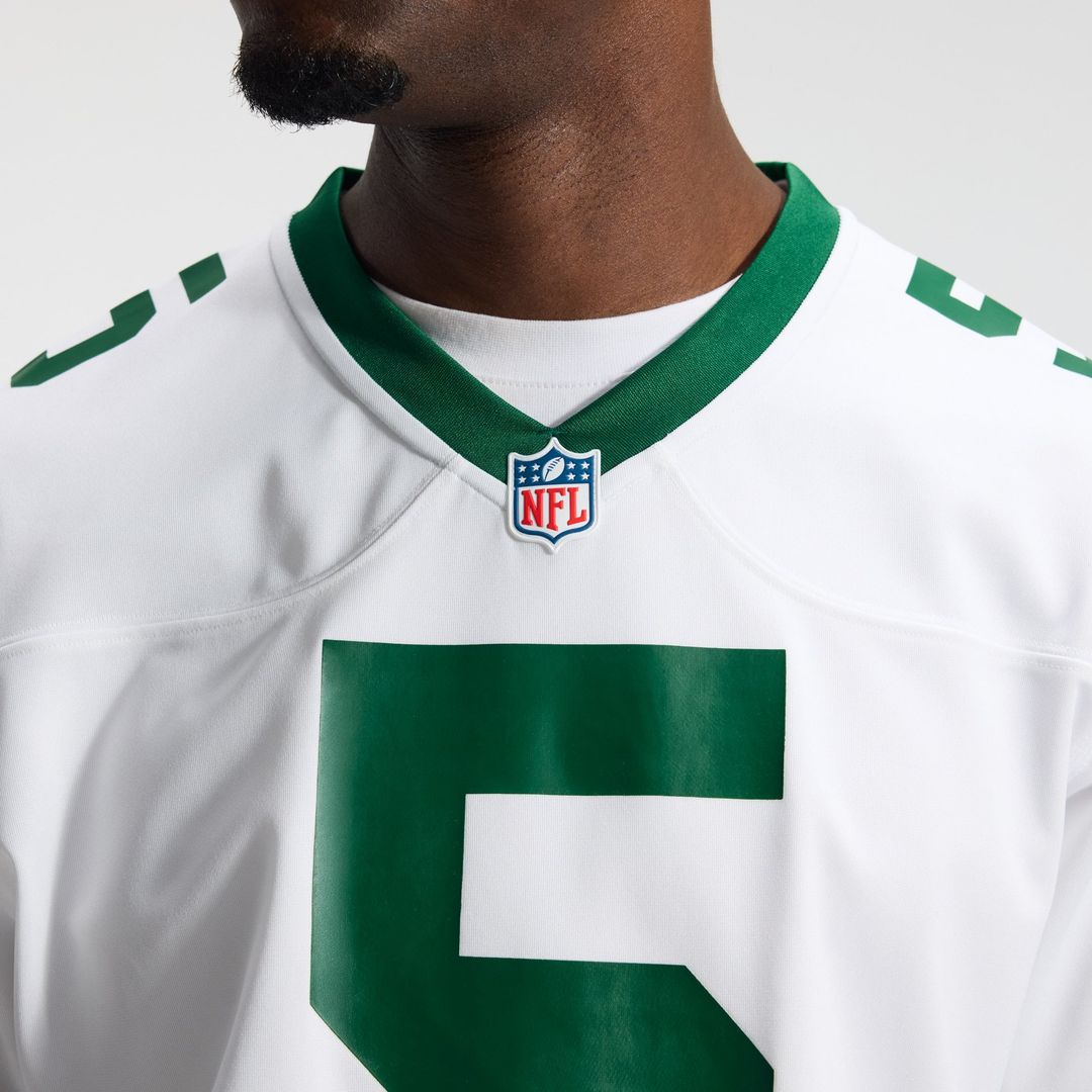 New York Jets Garrett Wilson Legacy White Game Jersey | NFL Football Jersey