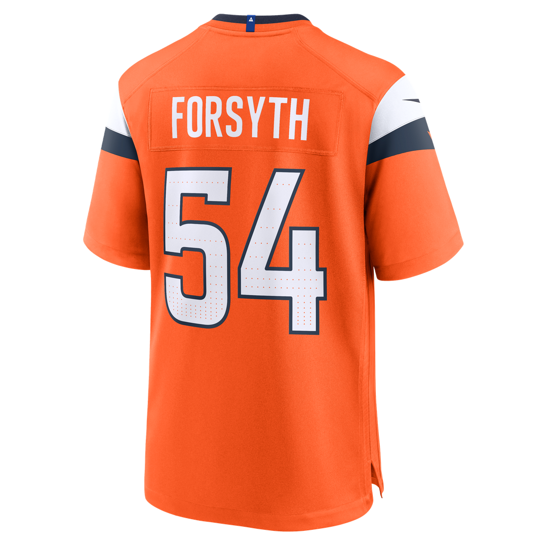 Denver Broncos Alex Forsyth Orange Team Game Jersey | NFL Football Jersey