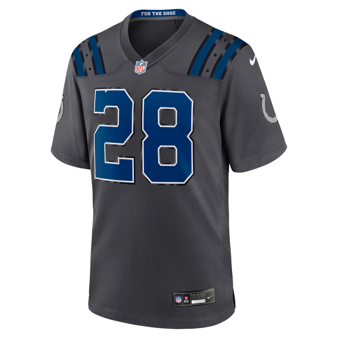 Indianapolis Colts Jonathan Taylor Anthracite 2026 Rivalries Collection Game Jersey | NFL Football Jersey